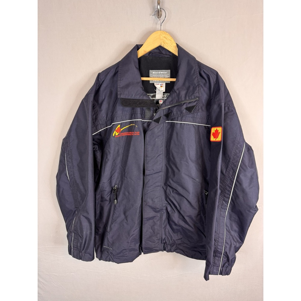Descente Canadian Alpine Ski Team Board Wear Jacket Navy‎ Blue Mens Large